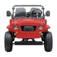 thumbnail image 5 of Massimo GKD350 Gas Go Kart – 300cc 18HP 4-Stroke Automatic, 2-Seater Military Style – Red, 5 of 9
