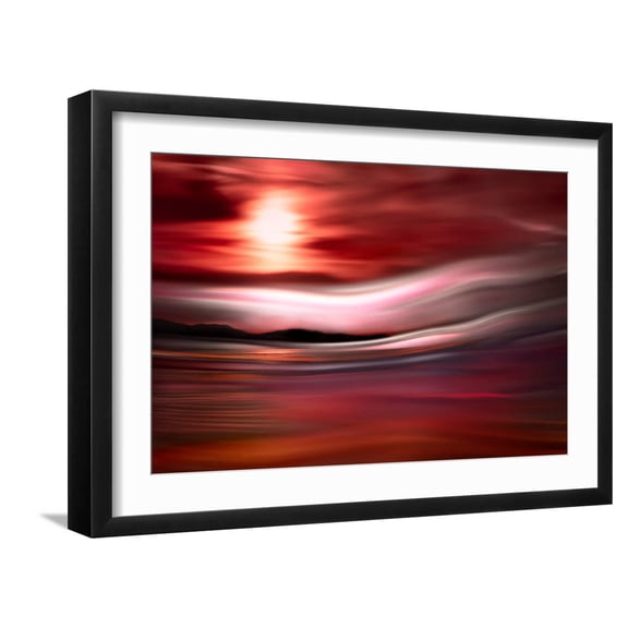 Art.com Vancouver Evening Photographic Print by Ursula Abresch, Black Frame Wall Art, 23" x 17"