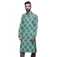thumbnail image 4 of Atasi Kurta Imprimé pour Hommes Col Mandarin Popeline de Coton Kurta Chemise Décontractée, 4 of 7