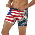 thumbnail image 3 of Salouo American Astronaut Runs Forward Pattern Men's Boxer Briefs, Soft & Breathable Underwear Elastic Waistband Briefs for Men,1-Pack, 3 of 7
