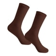 thumbnail image 5 of 1 Pair Non Binding Loose Fit Ankle Socks Wide Thin Crew Socks with No Elastic Top for Men & Women Plus Size, 5 of 6