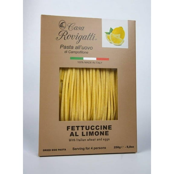 Fettuccine with Lemon Gourmet Egg Pasta (Pack of 4)