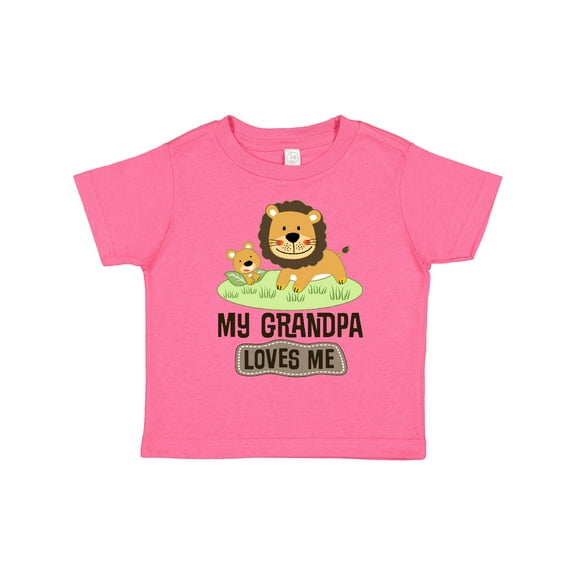 Inktastic Grandpa Loves Me Grandson Boys or Girls Toddler T-Shirt