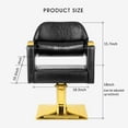 thumbnail image 2 of Artist hand Black & Gold Hydraulic Barber Chair Heavy Duty Salon Beauty Hair Stylist 360°Swivel, 2 of 14