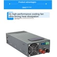 thumbnail image 4 of Fuente de alimentación conmutada ajustable de 2000W 15V 30V 48V 60V 80V 110V 220V 300V 150A 150V 30A 40A 50A 60A 80A 100A 120A CC CV 2000W, 4 of 5