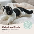thumbnail image 4 of Bearington Domino Cat Stuffed Animals - 15" Realistic Tuxedo Cat Plush - Black and White Kitty Plushies with Soft Fur and Lifelike Details - Adorable Cuddly Gift for Kids and Adults, 4 of 8