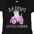 thumbnail image 4 of Inktastic Daddy's Little Farmer- Pink Tractor and Flowers Boys or Girls Baby Bodysuit, 4 of 5