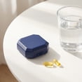 thumbnail image 3 of Portable Pill Organizer, 6 Compartment Travel Pill Case, Small Pill Container for Purse or Pocket, Daily Vitamin Medicine Holder, 3 of 8