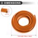 thumbnail image 4 of Ofertas Únicas Universal Tira de Sellado para Climas de Automóviles Autoadhesiva 16Ft U-Shape PVC Naranja, 4 of 7