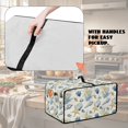 thumbnail image 2 of ZIATUBLESStarfish Shell Coral Print Toaster Oven Cover Linen-Look Polyester Fabric Appliance Dust Cover Large Size Stain Resistant Kitchen Countertop Decor Organization, 22.5" x 18.5" x 13", 2 of 8