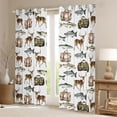 thumbnail image 2 of Feelyou Deer Fish Wildlife Black Out Curtains, Camping Curtains Pack of 2 (42x63 Each), 2 of 6