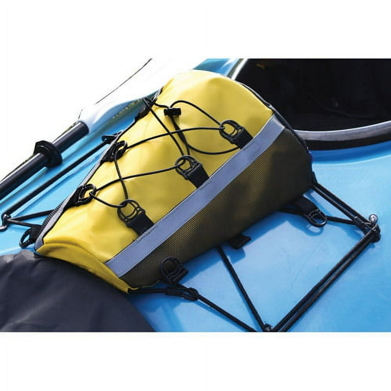 Attwood Kayak Deck Bag, Safety Yellow, Storage, Reflective Strips