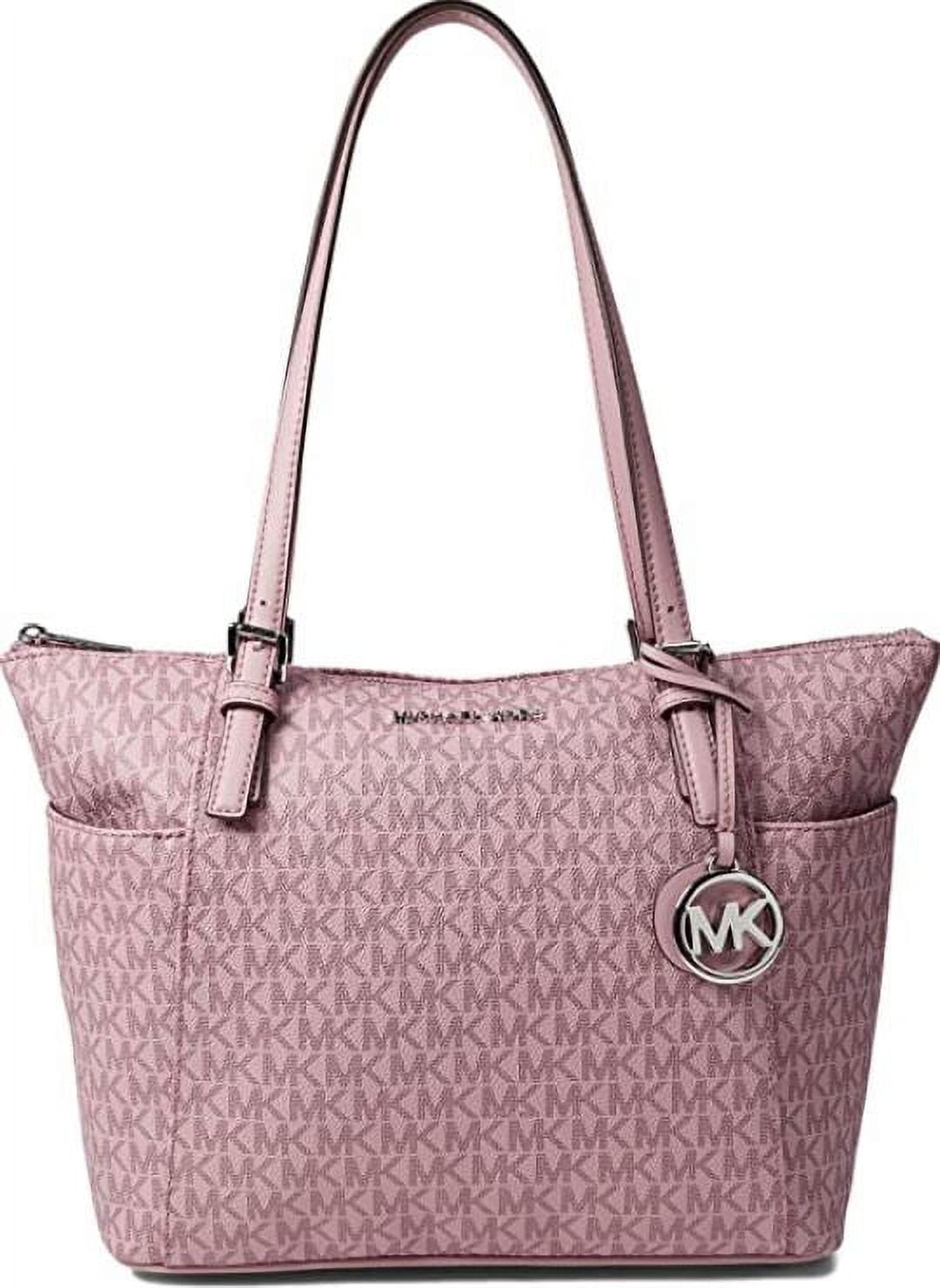 NWT Michael Kors Jet Set Large Top Zip Tote Two Tone Pink Handbag NEW  RELEASE!