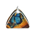 thumbnail image 3 of Lsque Colorful Cloud Butterfly Sunflower Printed Long Tissue Box Cover Holder, Facial Paper Organizer Dispenser,Triangle with Bottom Belt, PVC Leather Decorative Organizer, 3 of 9