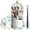 White, variant on Concealed Toothbrush Holder with Cover, 360° Rotating Bathroom Organizer with Dust Protection, Hidden Storage for 6 Toothbrushes, Compact Countertop Design(Black)