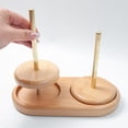 thumbnail image 3 of Wooden Yarn Holder Spinning Knitting Tools Beginner Crochet Accessories Stand Sewing Thread Spool Wool Ball Winder Stand Tool, 3 of 6