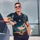thumbnail image 4 of Balery Artistic Starry Sky Moon Book Camisa Polo de Hombre con Estampado, de Manga Corta y Tejido Medio, Camisa Tipo Golf Polo-Medium, 4 of 6