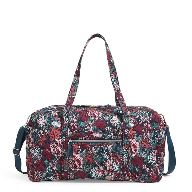 Vera Bradley Women's Performance Twill Large Travel Duffel Bag Cabbage