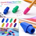 thumbnail image 4 of 40 PCS Pencil Cap Eraser for Pencils School Classroom Office Kid | Pencil Top Eraser Pencil Erasers Set Eraser Caps Random Color, 4 of 7