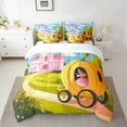 thumbnail image 2 of Erosebridal Cartoon Princess Bedding Sets King Size, Girly Pink Castle Comforter Sets with Sheets, Pumpkin Car Decor, 7pcs, 2 of 5