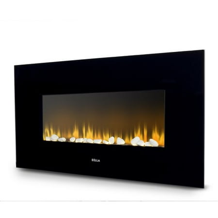 Honeywell Flame Control - Della 1400 Wall Mounted Electric Fireplace Adjustable Flame with Remote Control