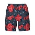 thumbnail image 5 of Rocae Rose Flowers for Men's Swim Trunks Quick Dry With Two Side Pockets and One Lined Patch PocketXX-Large, 5 of 9