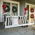 thumbnail image 4 of Surya  Merry Christmas II Square Throw Pillow - Green & White - 18 x 18 x 4 in., 4 of 4