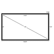 STR-169135 Silver Ticket, 135 16:9 4K / 8K Fixed Frame Projector Screen, White Material