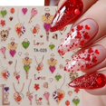 thumbnail image 4 of Pegatinas de nail art WFBBKP 5D corazones brillantes de San Valentín, 4 of 7
