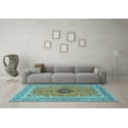 thumbnail image 3 of Ahgly Company Indoor Rectangle Persian Light Blue Traditional Area Rugs, 5' x 8', 3 of 4