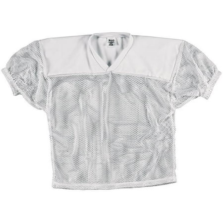 - Intensity N3210Y100SML Youth Mesh Practice Football Jersey, White - Small