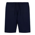 thumbnail image 3 of hajo Pijama corto para hombre - confort climático, cuello redondo, pantalón corto, mezcla de algodón Azul/Gris 3XL (XXX-Large), 3 of 5