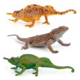 thumbnail image 3 of Simulación de modelo de camaleón lagarto estático, rompecabezas de reptiles forestales para niños, adornos cognitivos, 3 of 4