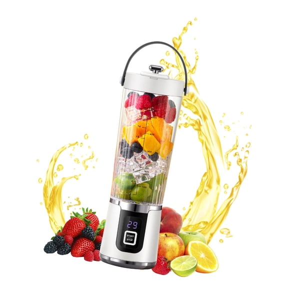 Portable Blender 200W Blender for Shakes and Juice Rechargeable 600ml Juicer Cup
