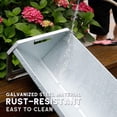 thumbnail image 6 of WORTH Portable 45" Long Galvanized Steel Livestock Feeding Trough, Heavy-Duty Large Capacity Feeder, Easy to Clean, for Calves, Sheep, Horses, Alpacas and Goats, 6 of 8