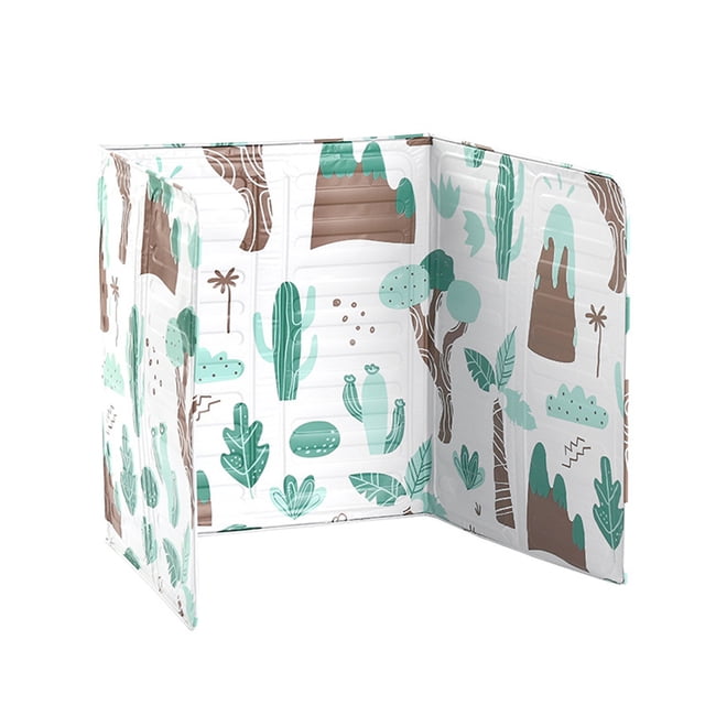 Naiovety Pantalla de salpicaduras de aceite con estampado de dibujos animados, placa de estufa de aceite plegable, deflector de protección para freír de Suministros de limpieza para el hogar Verde Naiovety HA006316-03