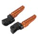 thumbnail image 3 of Par de pedales de motocicleta CNC estriberas de aleación de aluminio anodizado reposapiés de motocicleta naranja, 3 of 12