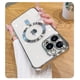 thumbnail image 1 of Luxury Transparent Magnetic For Magsafe Wireless Charging Case For iPhone 14 Plus 13 12 11 Pro Max Clear Plating Silicone CoverFor iPhone XR Gong Bohan LED, 1 of 2