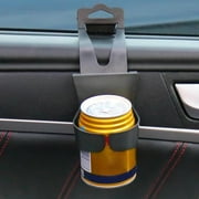 Bottone Cup Holder, BlackCar Cup Holder Side Window Backseat Hangings Water Cup Drink Bottle Organizers Stand