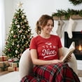 thumbnail image 4 of Womens Team Nice T Shirt Funny Xmas Party Santas List Tee for Ladies Womens Graphic Tees, 4 of 9