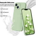 thumbnail image 2 of KTELE Compatible with iPhone 13 Case 6.1 inch Premium Liquid Silicone [Soft Microfiber Lining Anti-Scratch ] Gel Rubber Full-Body Bumper Protection Camera Protect Case for Women Girl - Matcha, 2 of 7