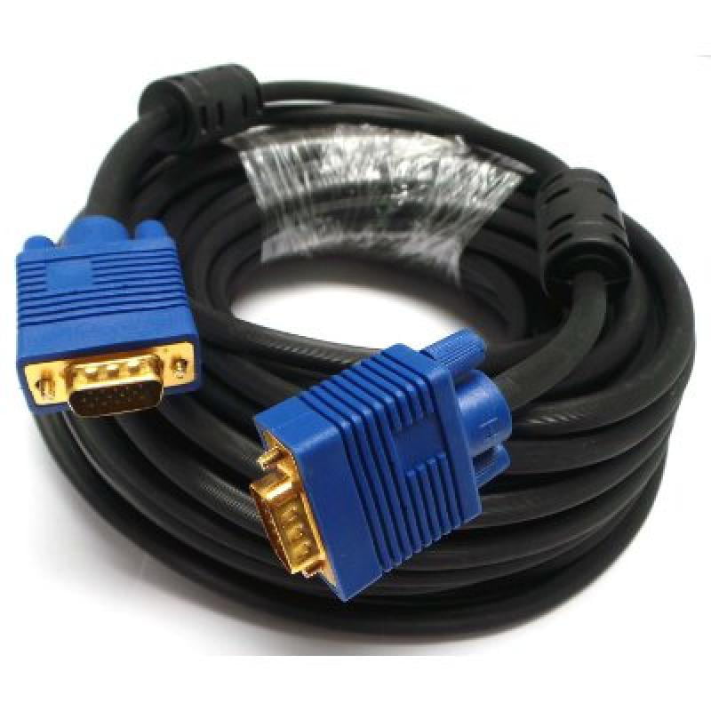25FT SVGA VGA M/M Male to Male PREMIUM Monitor LCD CRT PROJECTOR Cable DB15 