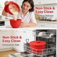 thumbnail image 4 of WYAJU Silicone Bowl Liners for 5 Qt Kitchen Mixers Aid, Mixing Bowl Insert with 3 Lids Compatible with Tilt-Head Stand Mixers for Baking Cooking, Replacement Mixer Bowls(3Pcs), 4 of 6