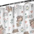 thumbnail image 3 of White Forest Girl Pattern Shower Curtain 36"x72" ,Bathroom Decorative Shower Curtains Set with 12 Hooks,Modern Waterproof Washable Shower Curtain, 3 of 6