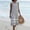 *Gray, variant on ClodeEU Women's Sleeveless Round Neck Striped Dress,Casual Summer Tank Beach Vacation Sundress Dress White,Womens Plus XL