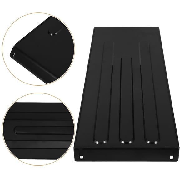 LEORX 1Pack Wheelchair Protective Guard Board Plastic Side Guard Wheelchair Part Black 18.1x6.4x1.2in