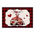 thumbnail image 2 of Table Runner Clearance! Valentine's Day Placemat Red Lattice Love Truck Pattern Western Placemat Tablecloth Valentines Day Decorations 1Pc Table Mat, 2 of 4
