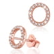 thumbnail image 1 of Silvora Shiny Letter Initial Stud Pendientes para mujer Pendientes de plata esterlina con Circonita cúbica Cumpleaños Navidad Joyería Regalos, O, 1 of 8