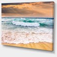 thumbnail image 2 of Blue Sea Waves Kissing Sandy Beach, 2 of 3