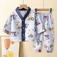 thumbnail image 2 of CAUYDY 2T 3T 4T 5T Child Girls Clothing Baby Sleepers Fall Winter Long Sleeve T-Shirt and Pants 2Pcs Set Toddler Pajamas Little Kid Outfits for Girl Sizes 4-5 Years,Dark Blue, 2 of 4